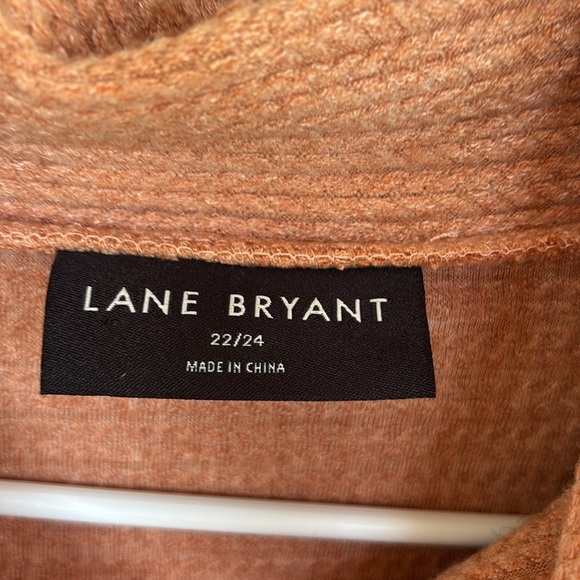 Lane Bryant Coral Cowl Neck Sweater - Picture 7 of 10